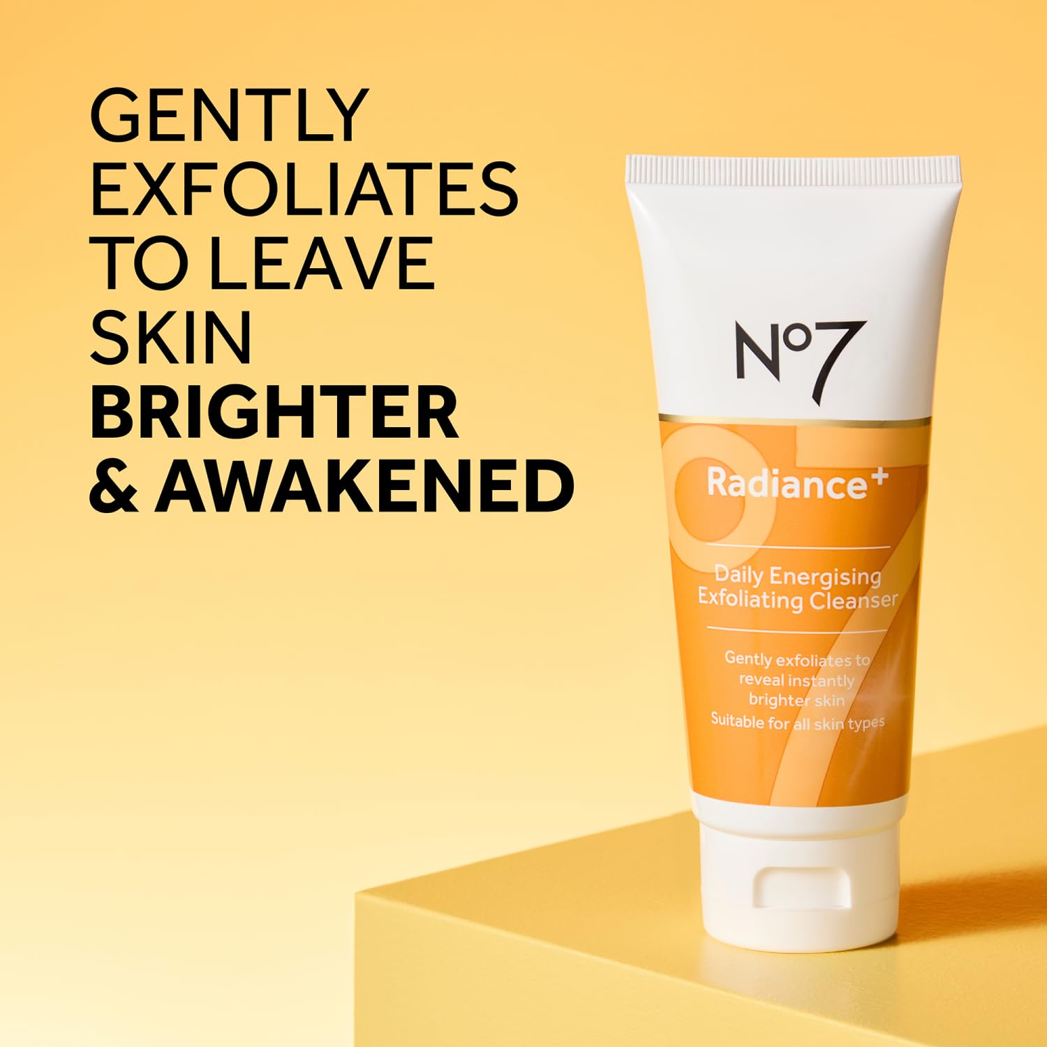 No7 Radiance Trio moisturizer packaging close-up suggests lightweight hydration and glow