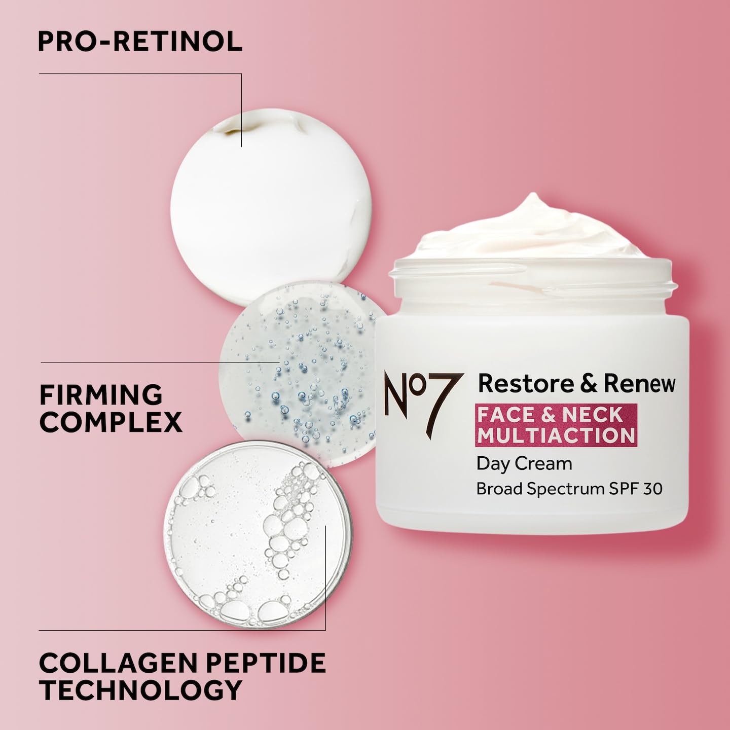 No7 Restore & Renew glow shot suggests smoother-looking skin after use