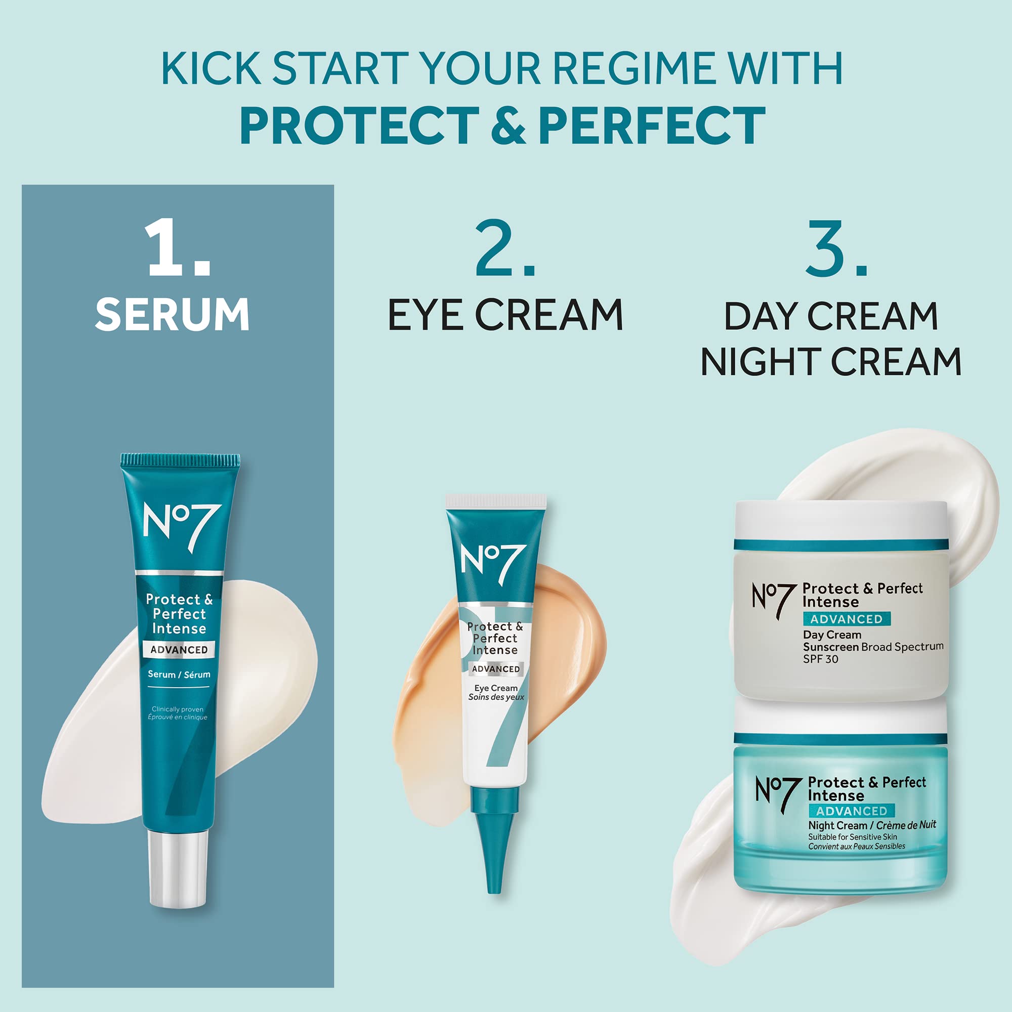 No7 serum routine shot suggests seamless integration into morning or night care.