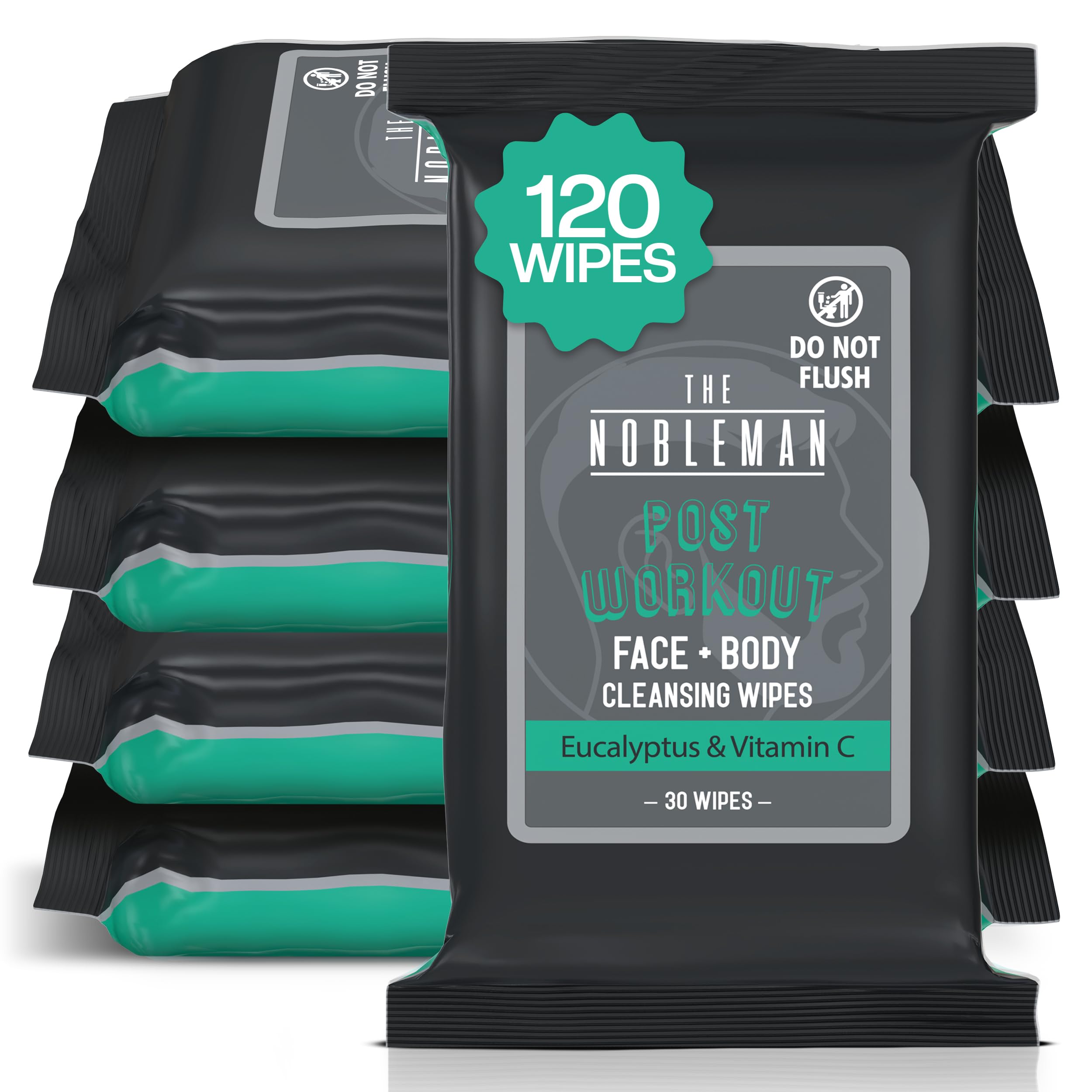 Nobleman gym-bag-ready wipes enable quick cleansing between sessions.