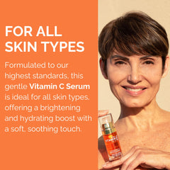 Noche Y Dia Vitamin C Serum ingredient shot highlights ascorbic acid for brightening potential.
