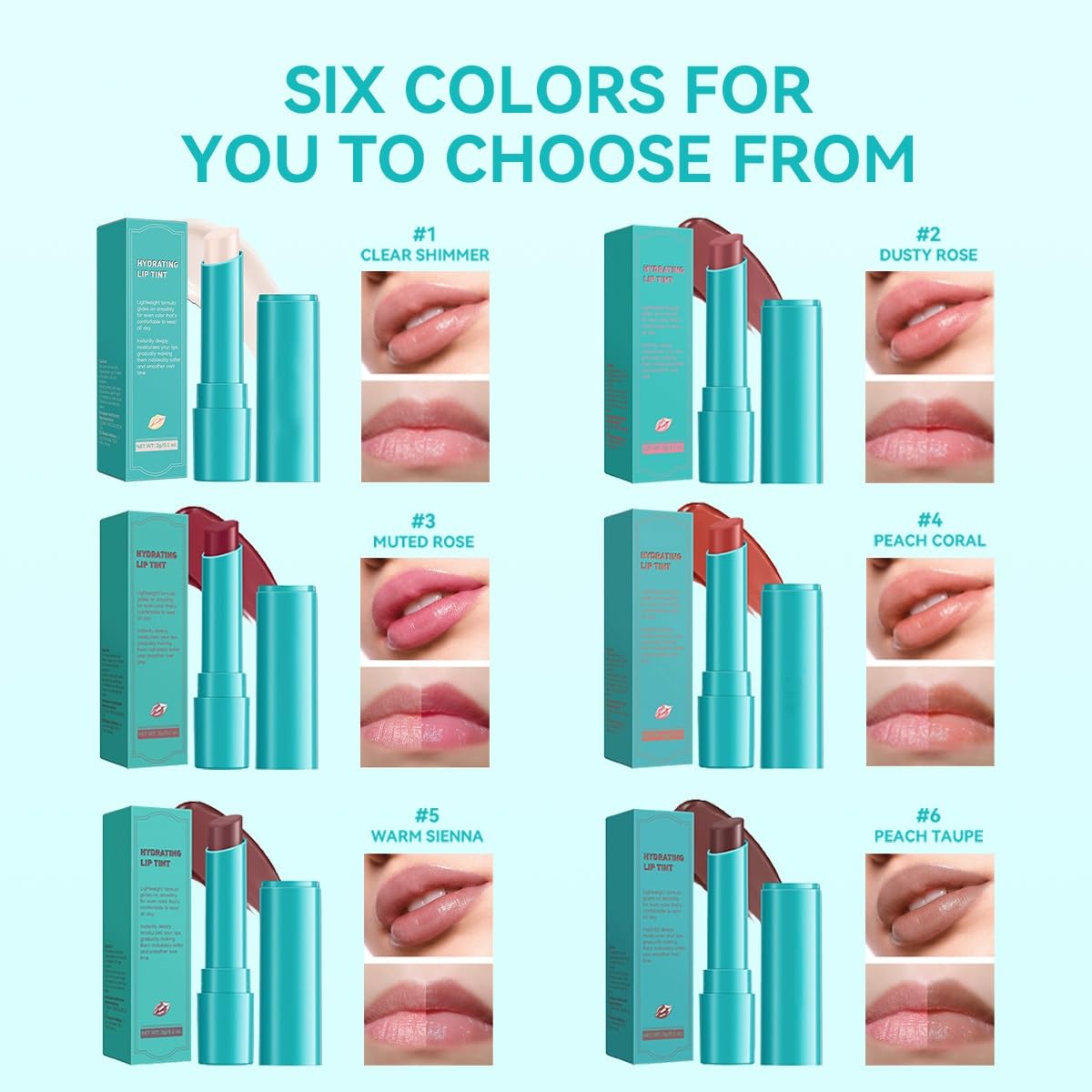 nocmosi lip tint application shot demonstrates easy, even coverage