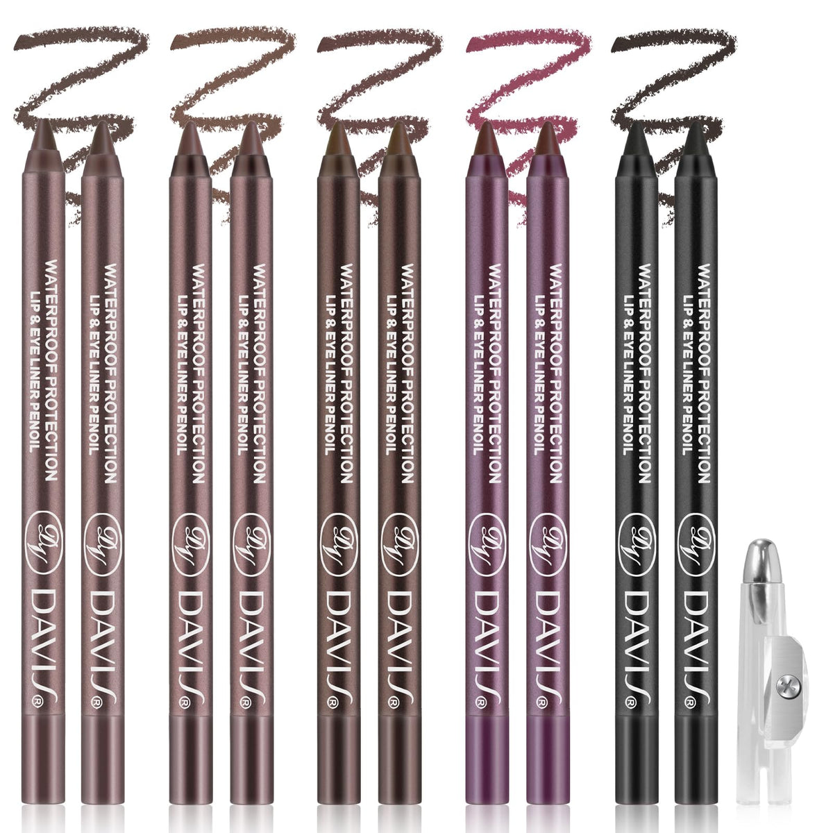 Noerrors gel eyeliner set in black swatch for precise daytime definition.