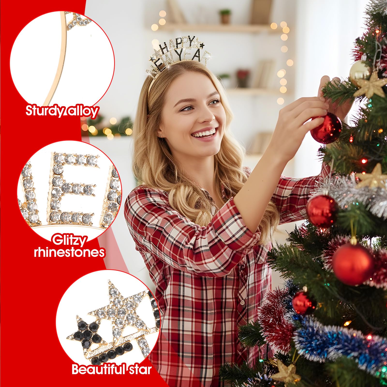 Diadema Nogeqi para peinados variados, cómoda y suave