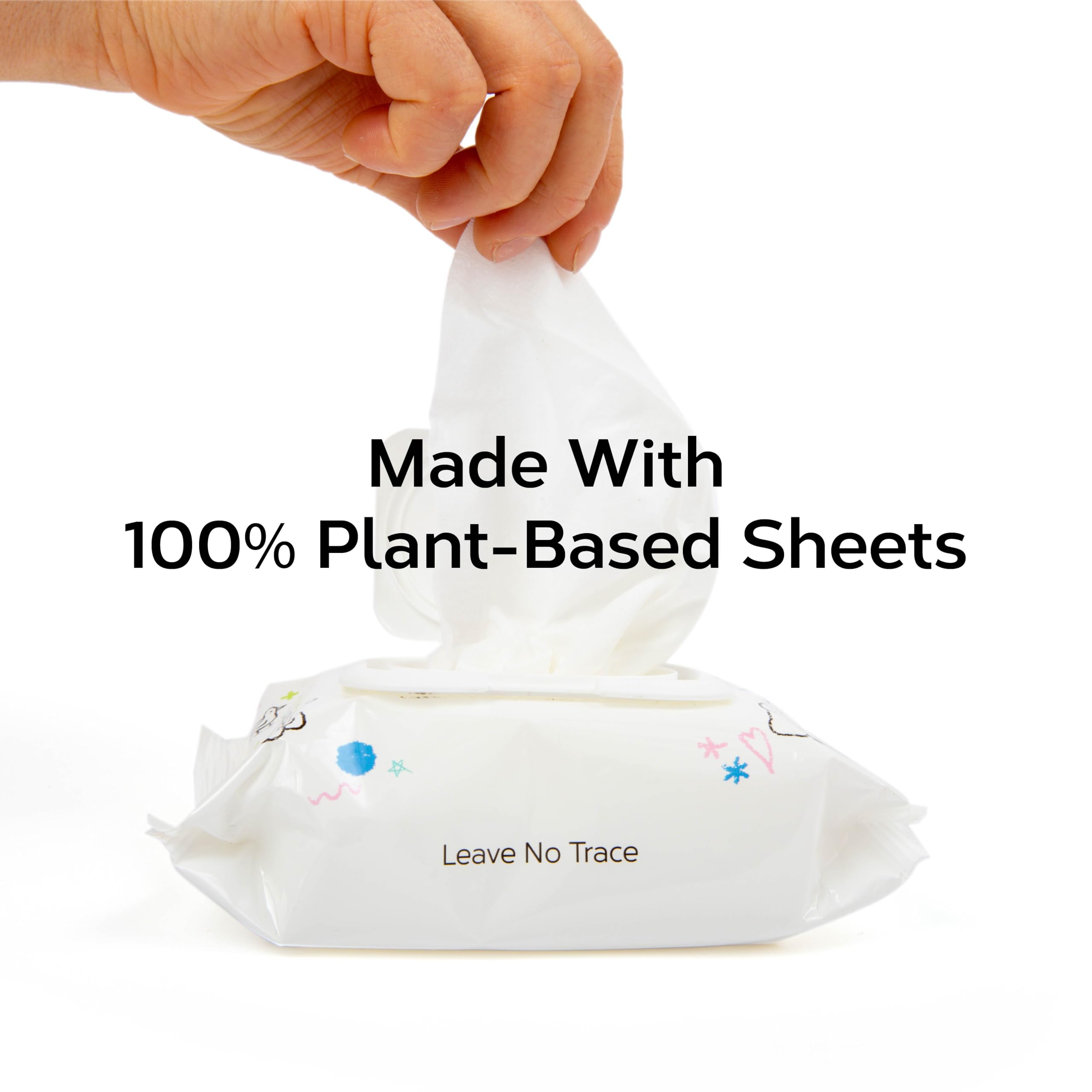 Nolla wipes with Aloe and Vitamin E indicating soothing skin protection