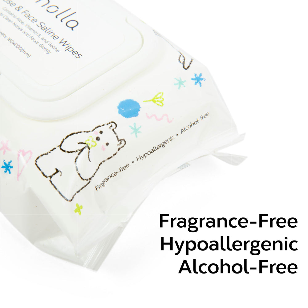Nolla hypoallergenic fragrance-free formulation suitable for sensitive baby skin