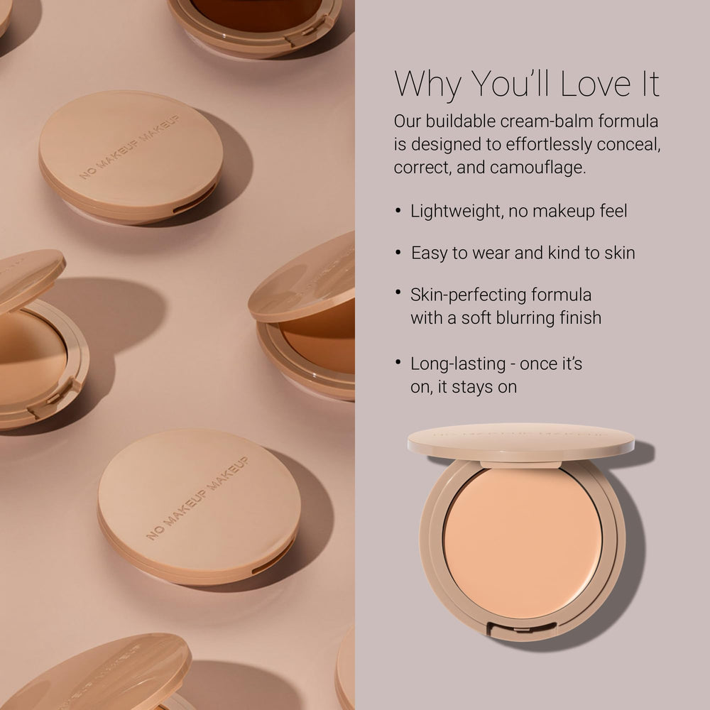 No Makeup Makeup foundation application brush pairing demonstrates seamless second-skin coverage.
