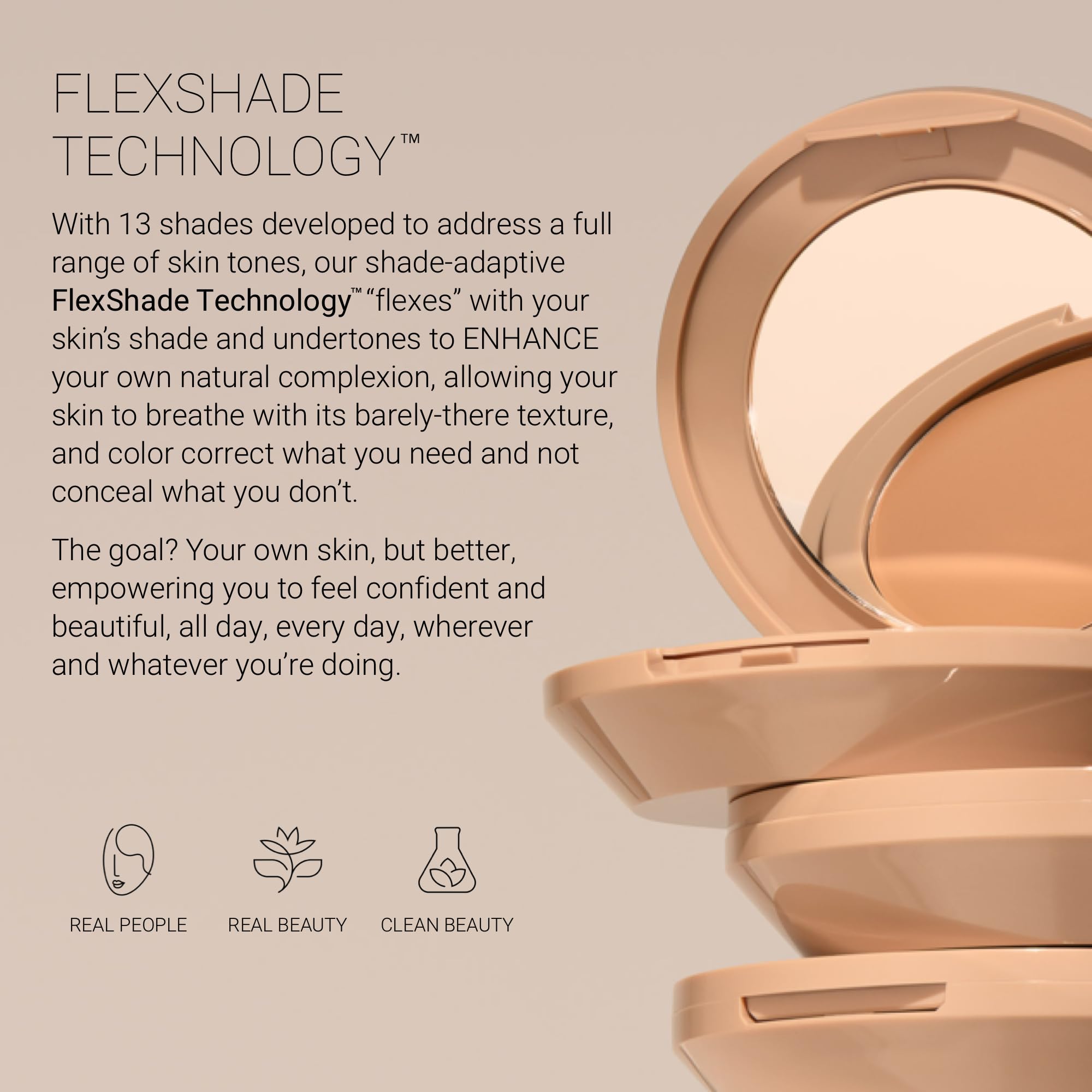 No Makeup Makeup blur finish studio lighting shows soft-focus natural look.