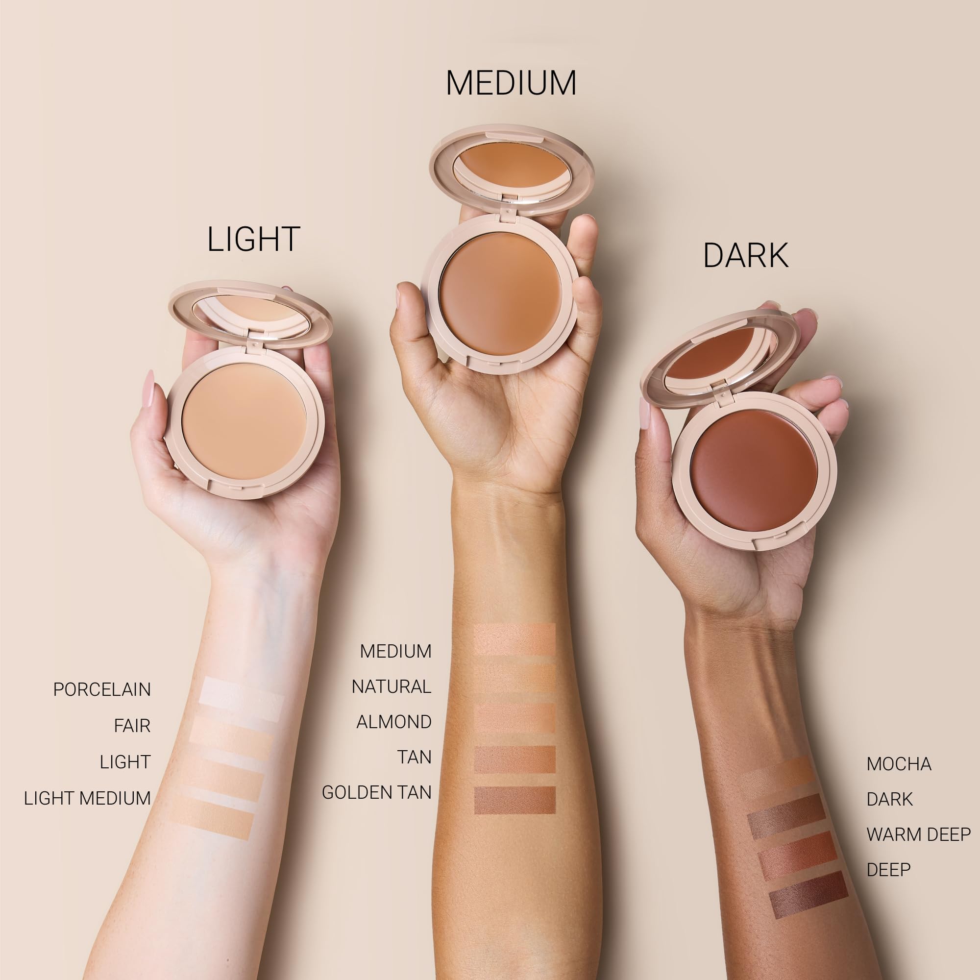 No Makeup Makeup bottle featuring ingredients highlights squalane and white tea for hydration.