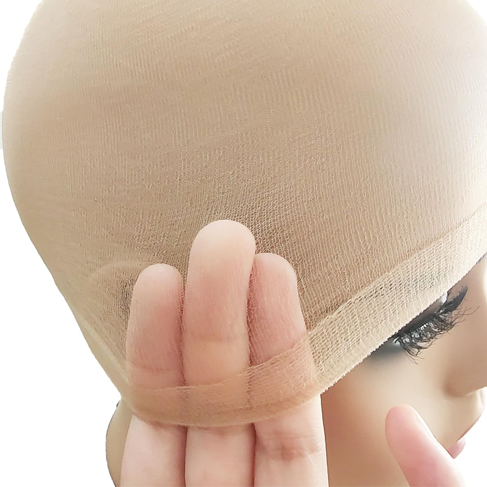 Four breathable HD wig caps included for easy styling and comfort.