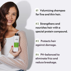 No Nothing Sensitive Volumizing Shampoo pump-dispense image suggests easy, gentle cleansing