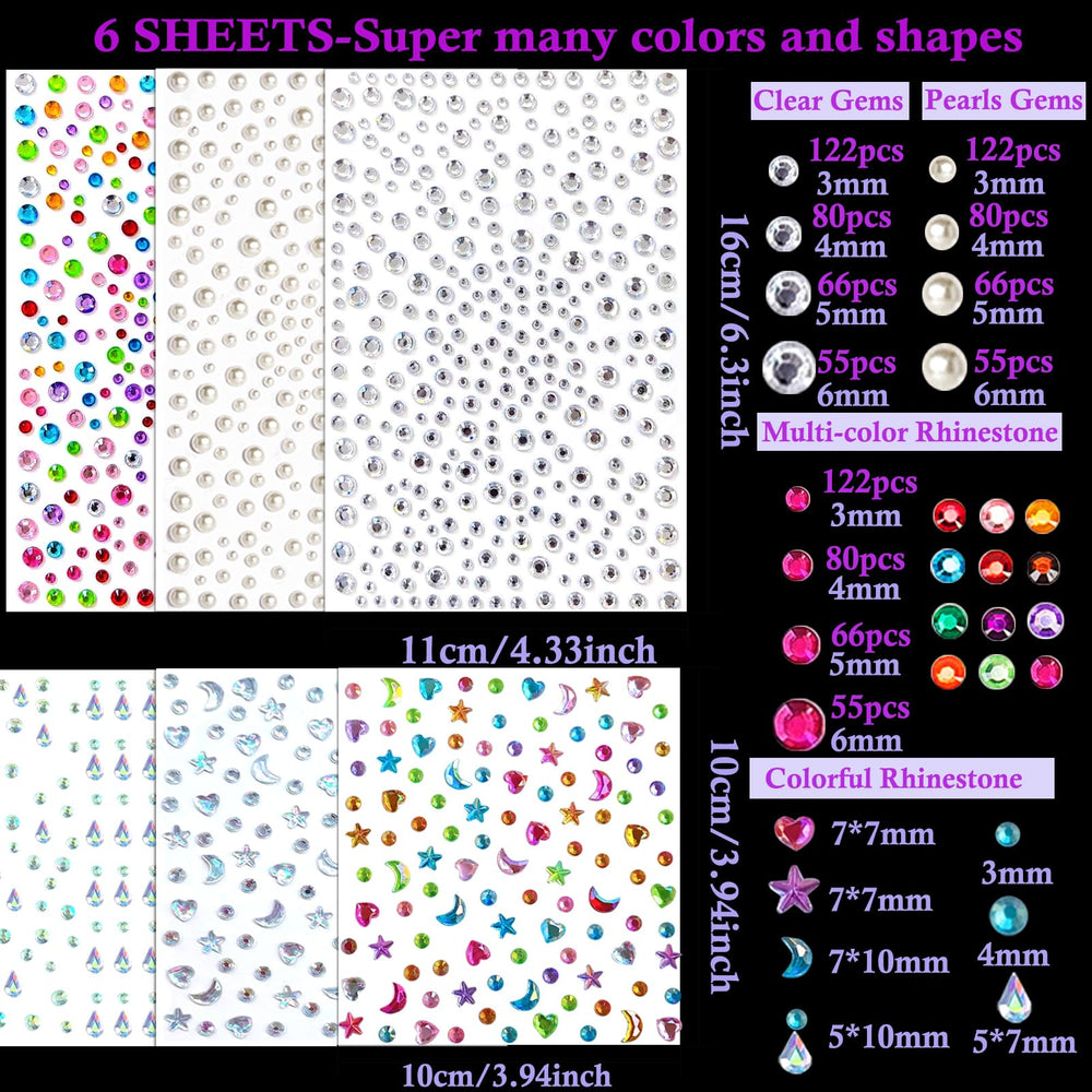 NOOEPC festival makeup stickers easy-apply design for quick glam looks.