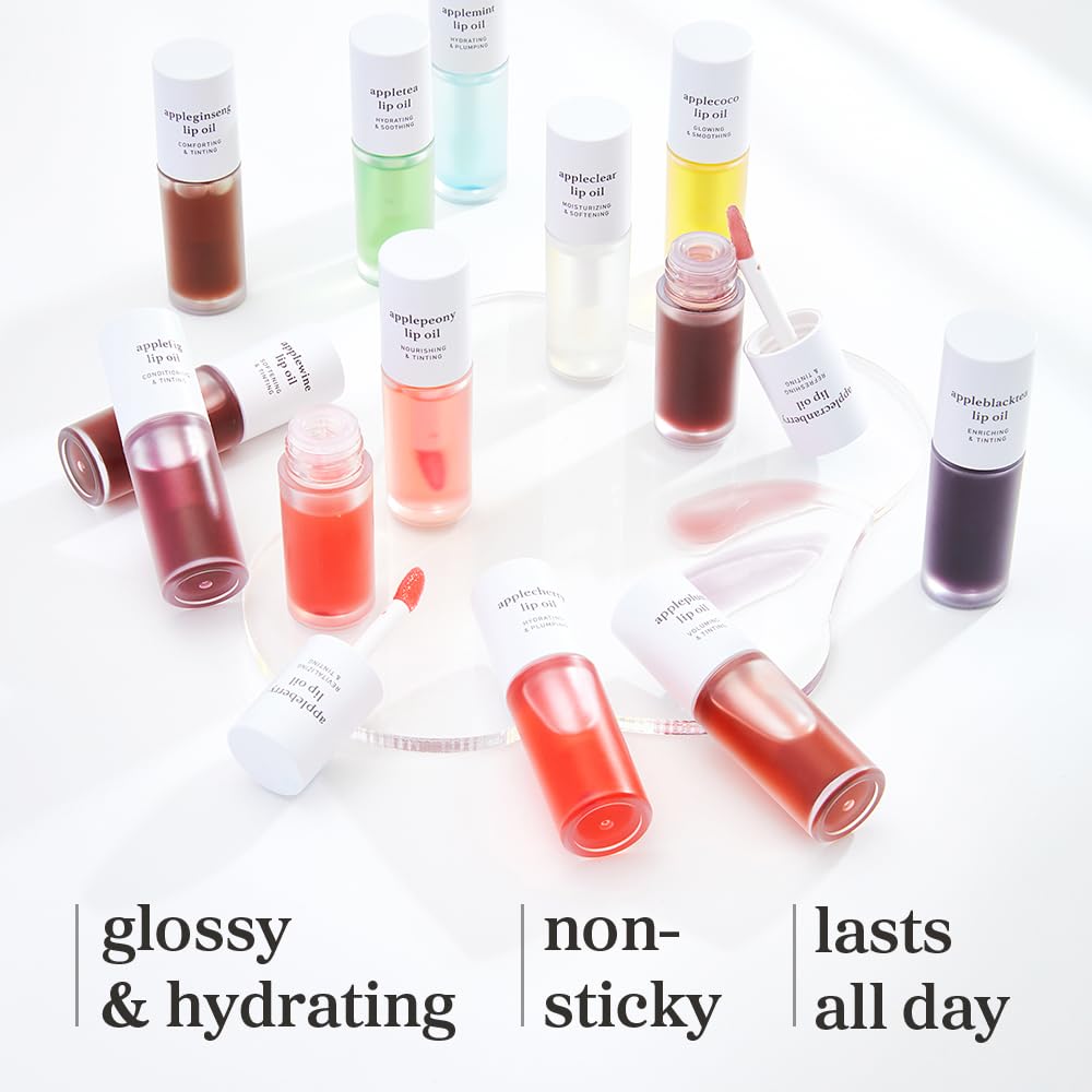 NOONI Applecherry lip oil packaging for travel-friendly hydration