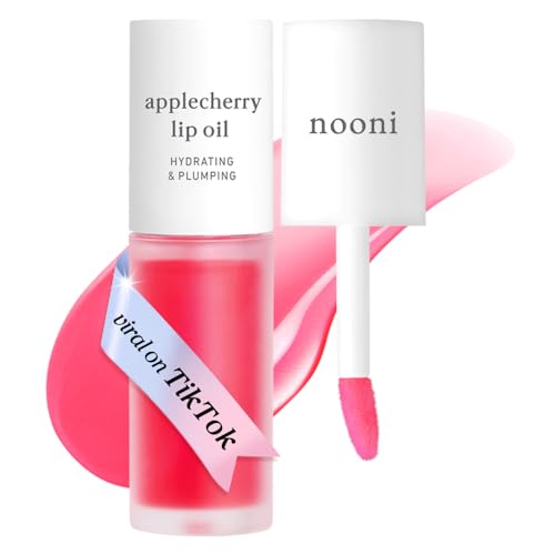 NOONI Applecherry lip oil tube delivers hydration for a smooth pout