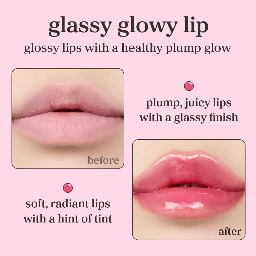 NOONI Applecherry lip oil wear swatch shows lasting moisture and gloss
