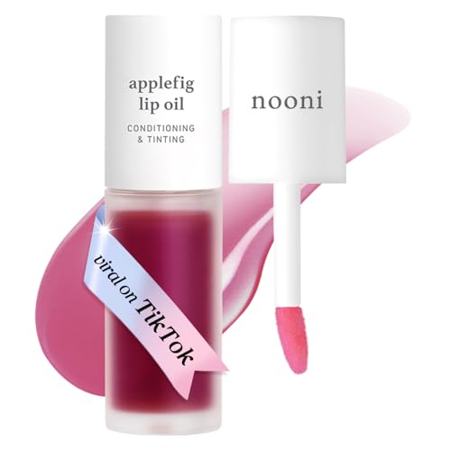 NOONI Applefig Lip Oil tube front with long-lasting moisture