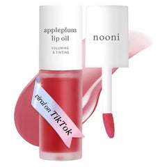 NOONI Appleplum lip oil bottle with subtle tint for hydrating shine