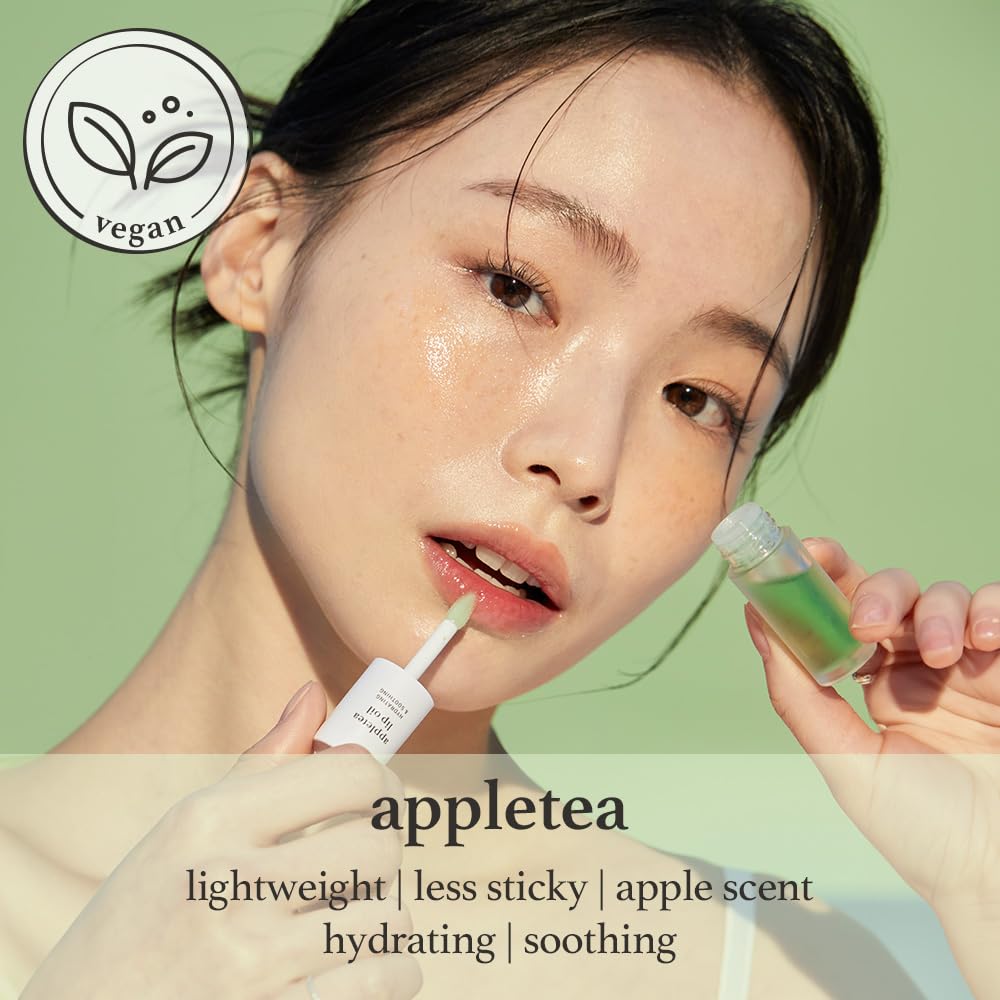 NOONI AppleTea lip oil travel-compact fits into a purse