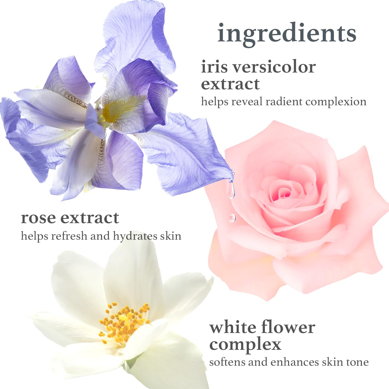 NOONI floral-infused cleanser sensitive skin routine image emphasizing gentle cleansing
