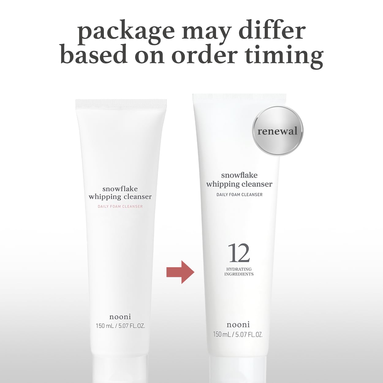 NOONI Snowflake Cleanser fluffy mousse application image hints at light cleansing