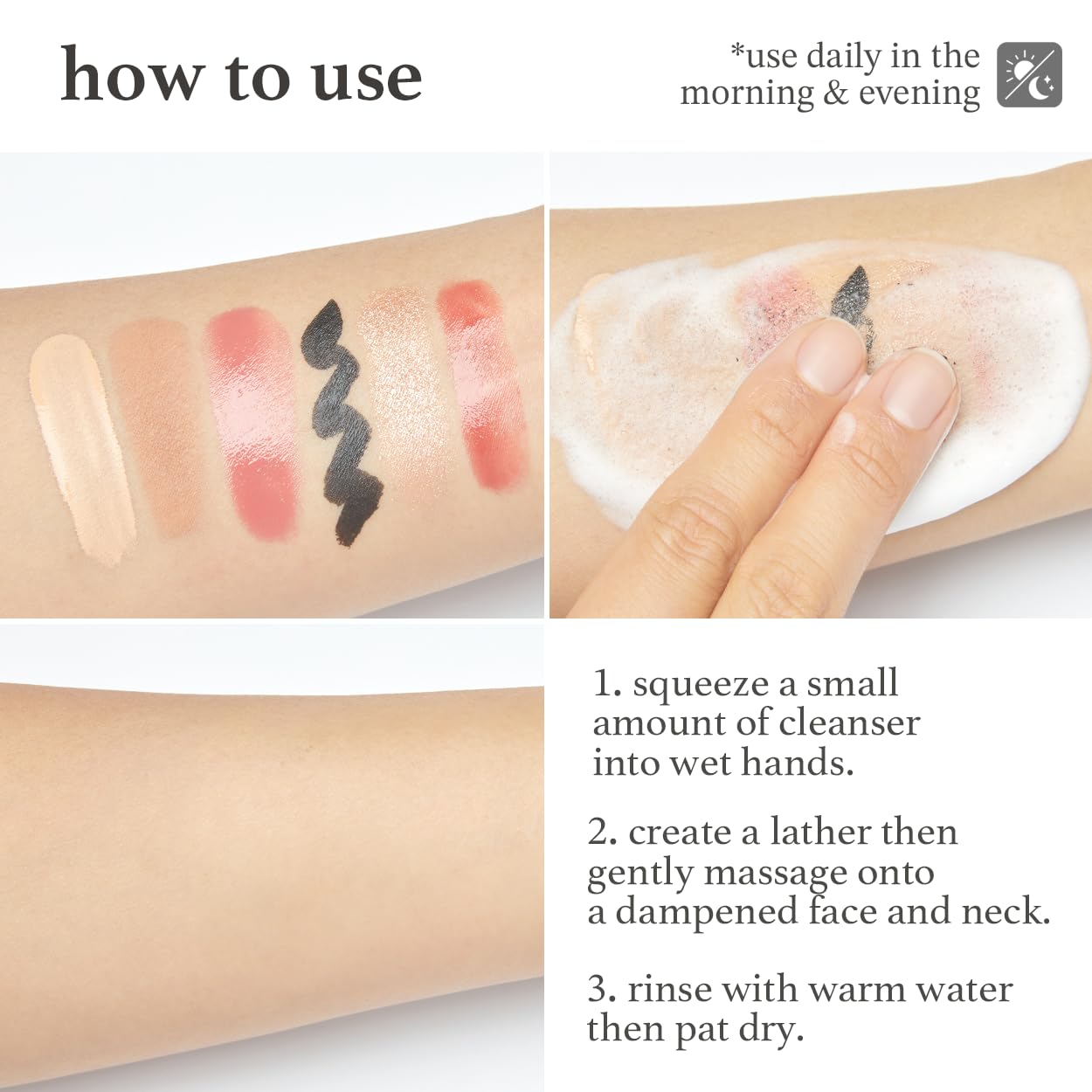 NOONI vegan cleanser pore purification closeup communicates clear skin appeal