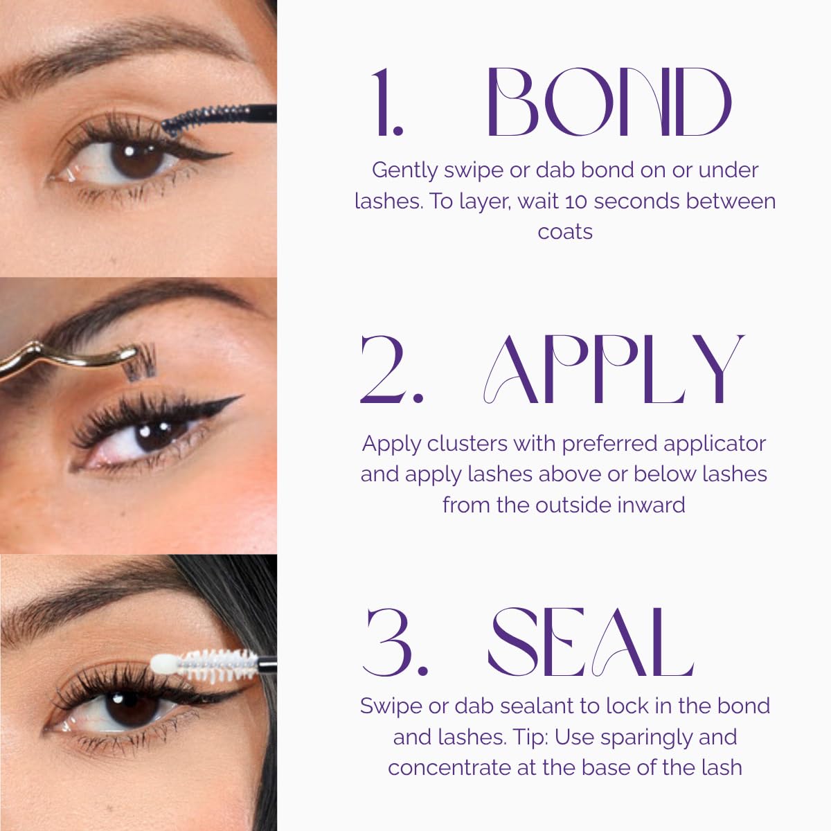 NOONLASH precision brush-tip closeup highlights easy, precise lash applications.