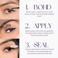 NOONLASH precision brush-tip closeup highlights easy, precise lash applications.