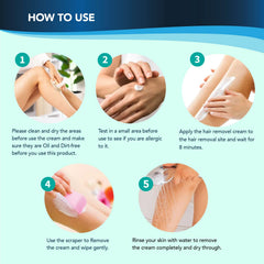 NOPUNZEL Hair Removal Cream bikini-area-application demonstrates safe intimate-area use.