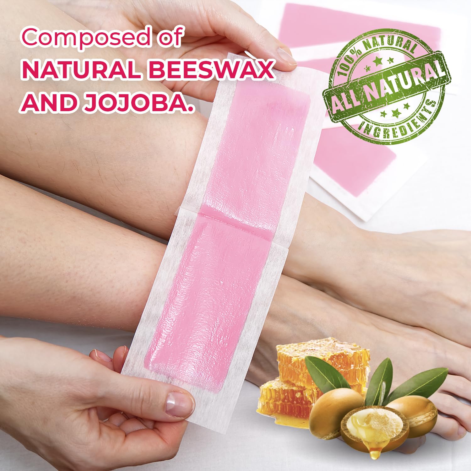 NOPUNZEL wax strips nine-by-eighteen fit various areas for versatile waxing