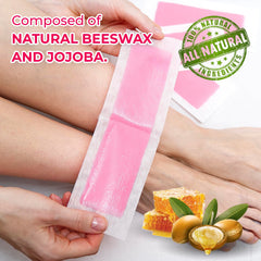 NOPUNZEL wax strips nine-by-eighteen fit various areas for versatile waxing