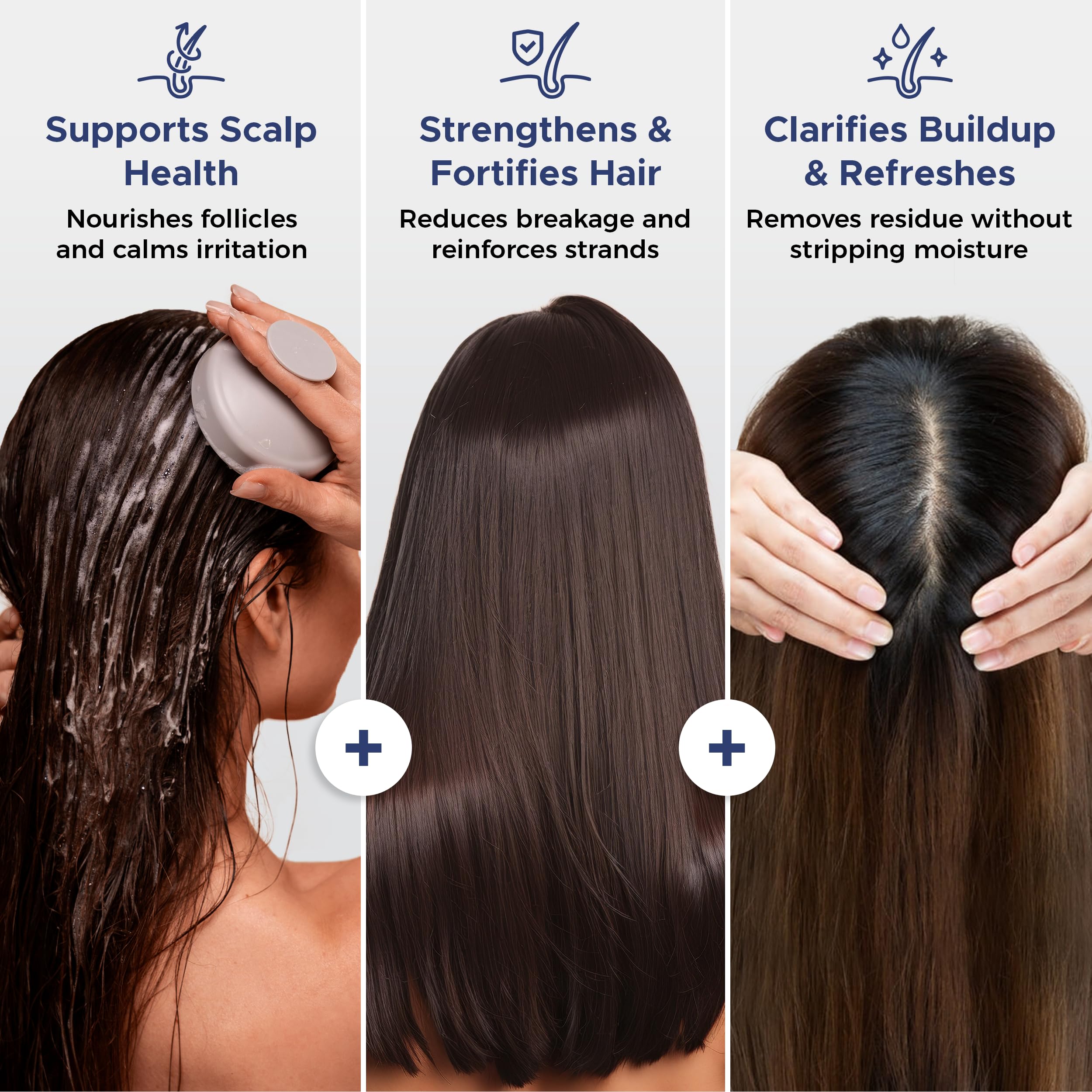 Nora Ross Garlic Extract Shampoo foam demonstrates thorough cleansing for scalp refresh