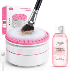 Norate makeup brush cleaner electric front view enables quick at-home cleaning.