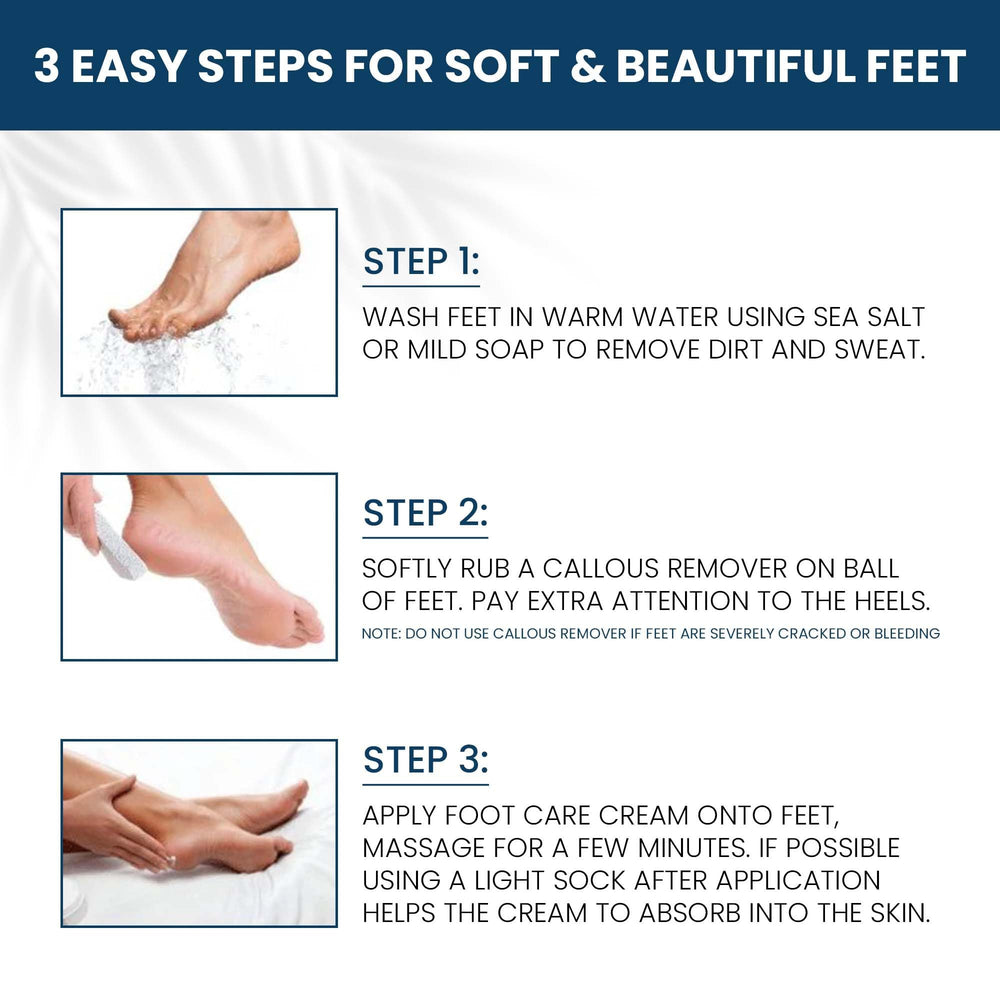 Nordic Care Foot Care Cream swatch provides soothing relief for tired feet.
