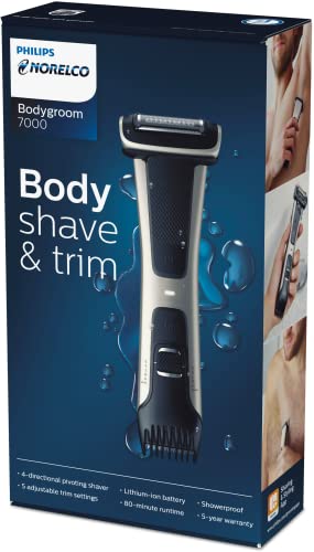 Norelco Bodygroom 7000 offers up to 80 minutes of cordless runtime.