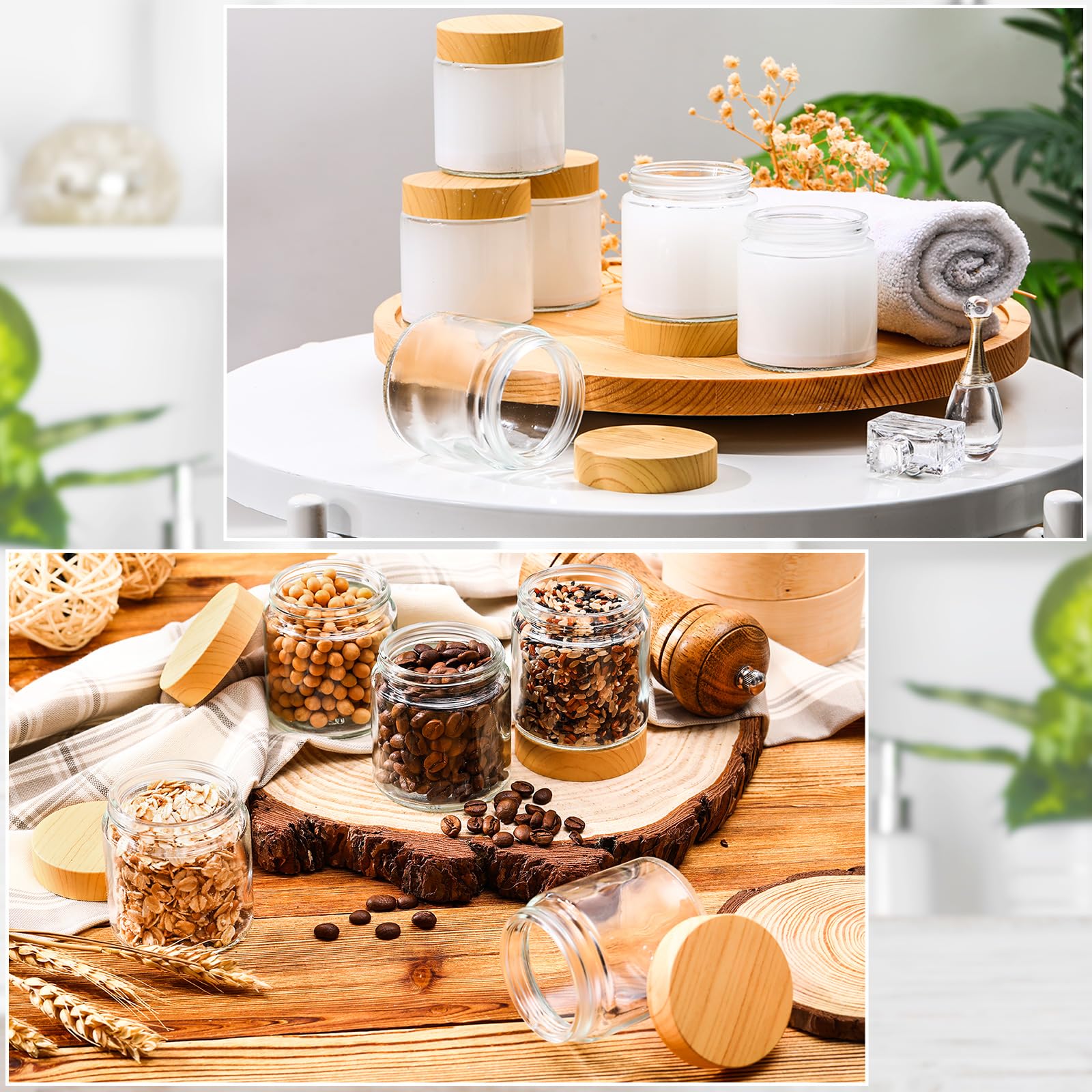 Norme jars suitable for cosmetics, spices, essential oils, and DIY crafts.