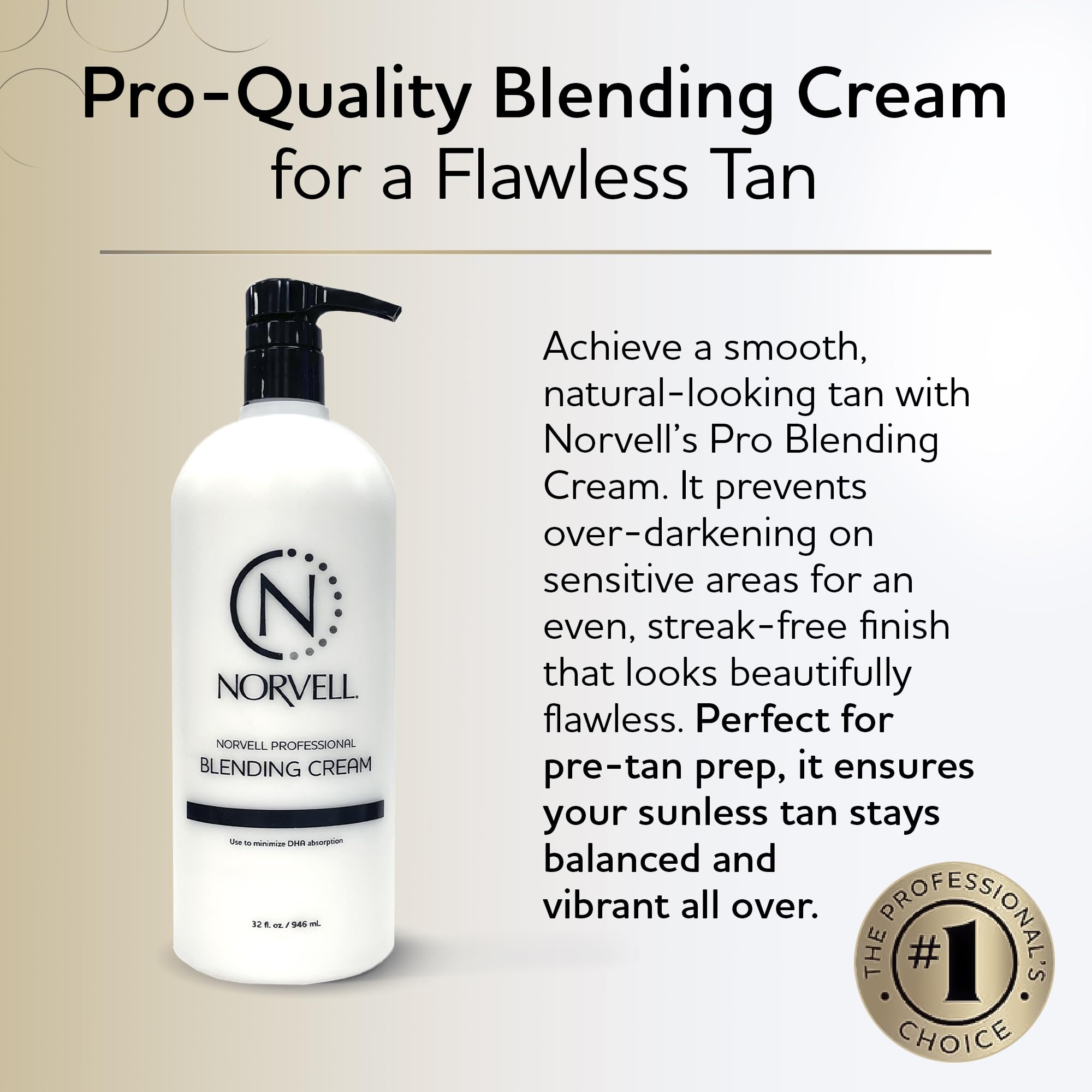 Applying barrier cream to knees and elbows to protect tan areas with Norvell.