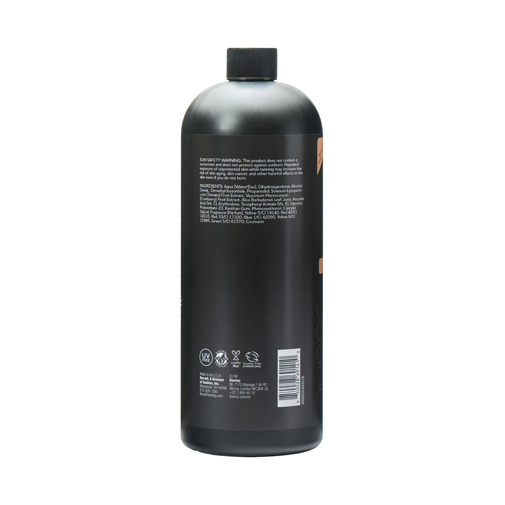 Norvell Cosmo even-coverage look after self-tan.