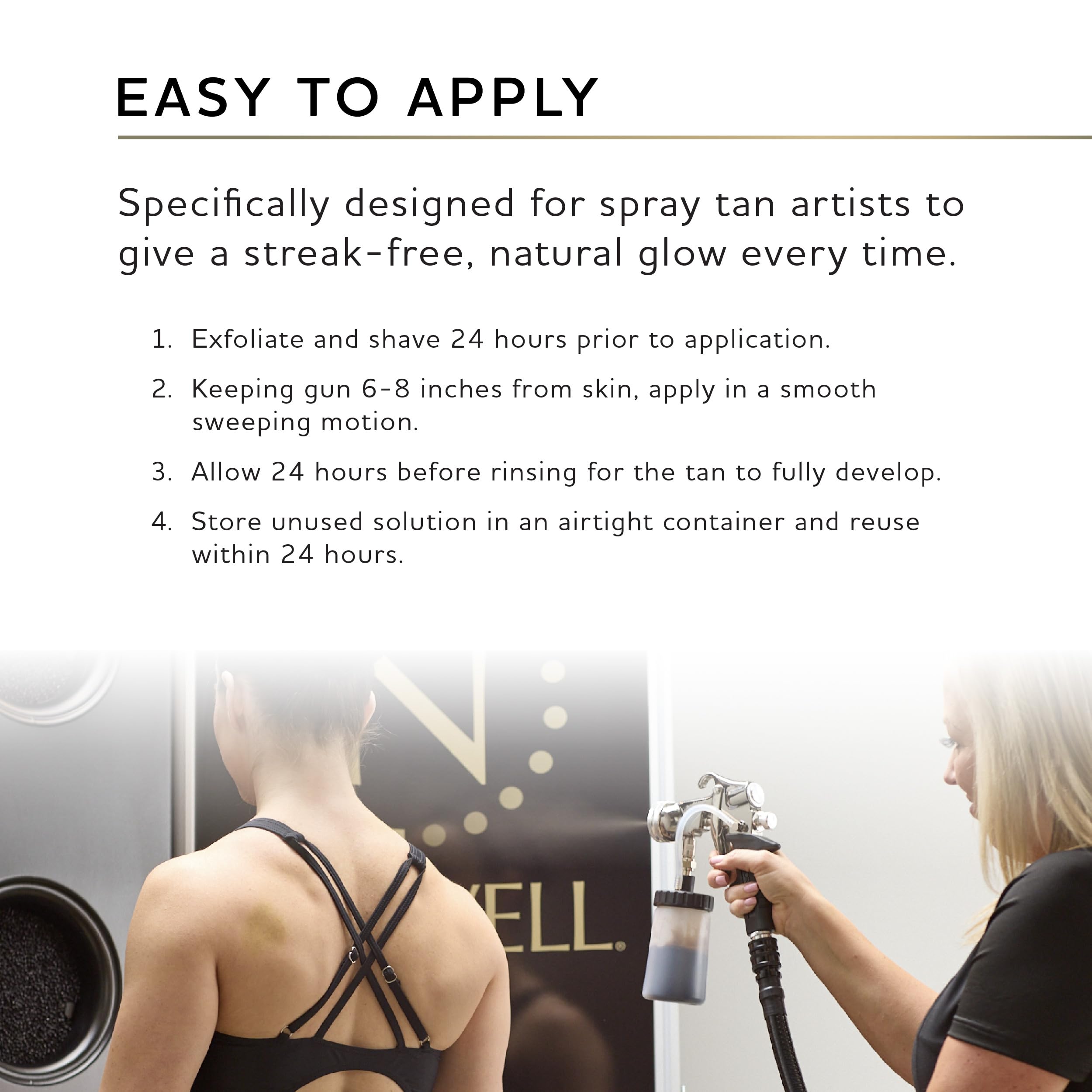 Norvell Cosmo long-lasting bronze finish on skin.