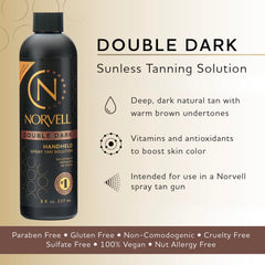 Norvell Premium Spray Tan Double Dark bottle pour for easy application