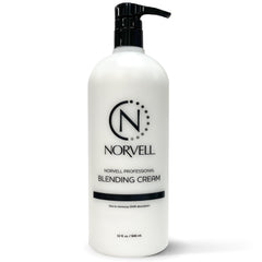 Norvell Pro-Blending DHA Barrier Cream jar demonstrates an unscented barrier for even color.