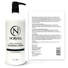 Norvell barrier cream texture close-up shows pre-tan moisturizer for smooth color.
