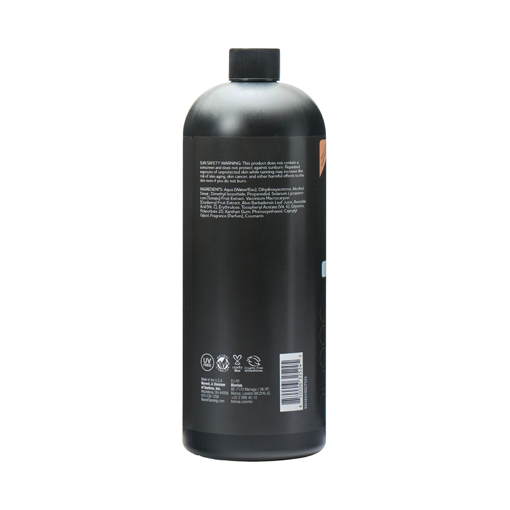 Norvell Venetian bottle on shelf with clear expiration date and hydrating ingredients.
