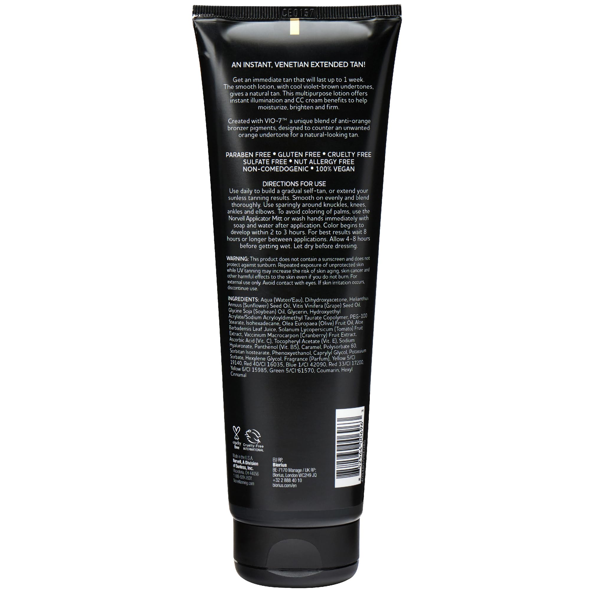 Norvell Venetian new-packaging design highlights premium self-tanner experience
