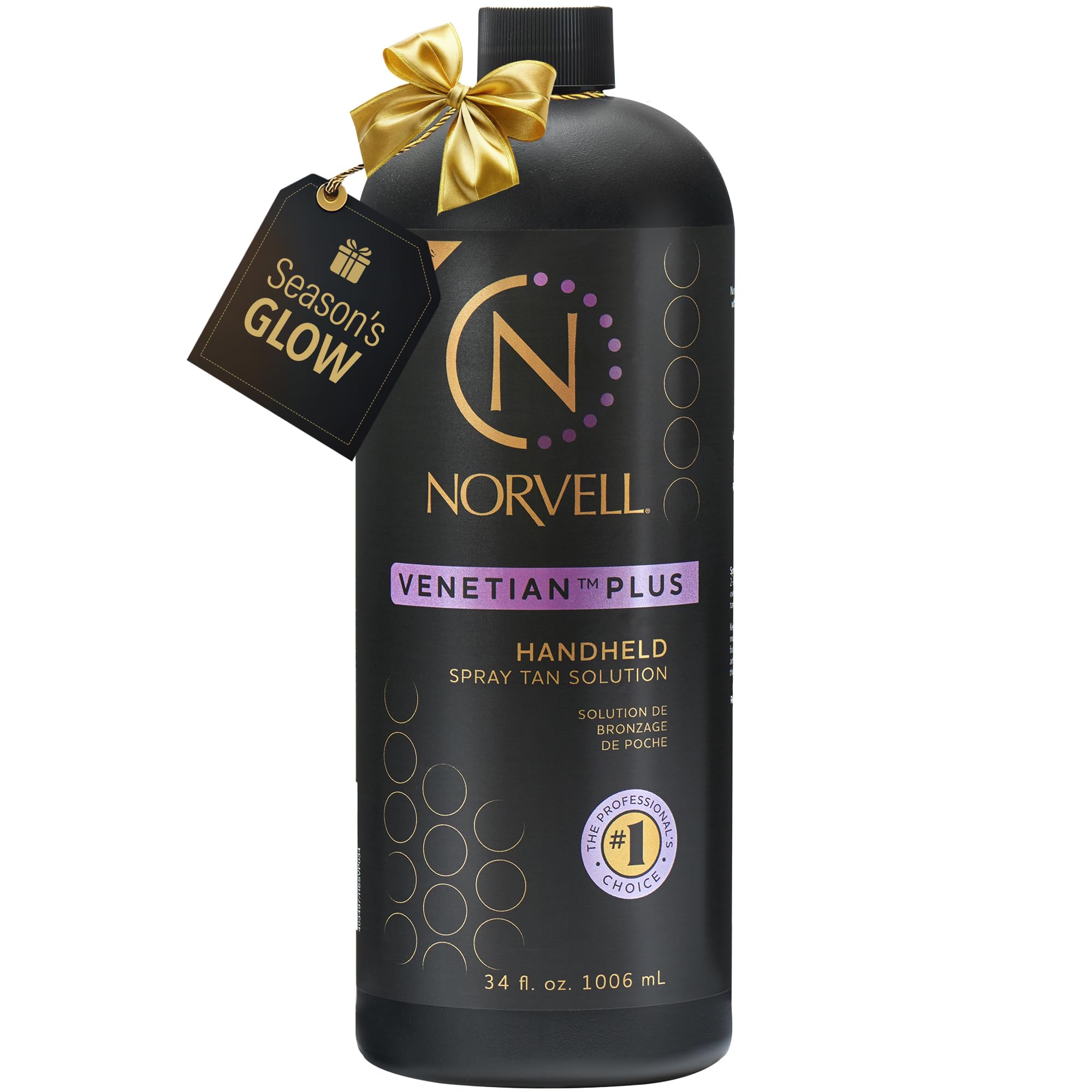 Norvell Venetian Plus bottle with deep bronze color preview.