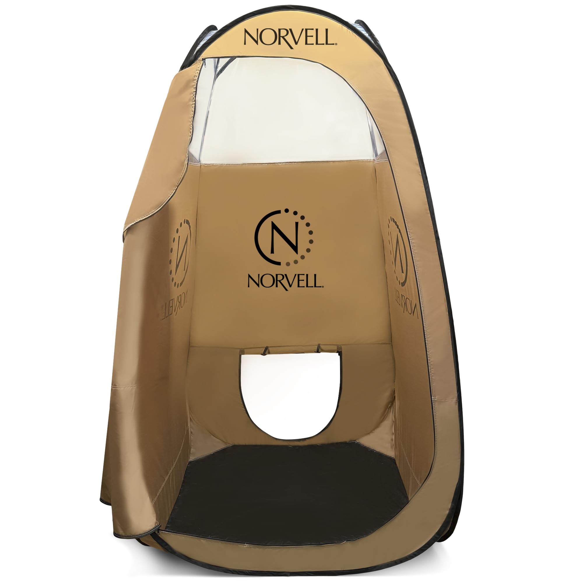 Norvell XL portable spray tan tent front view for private sessions.