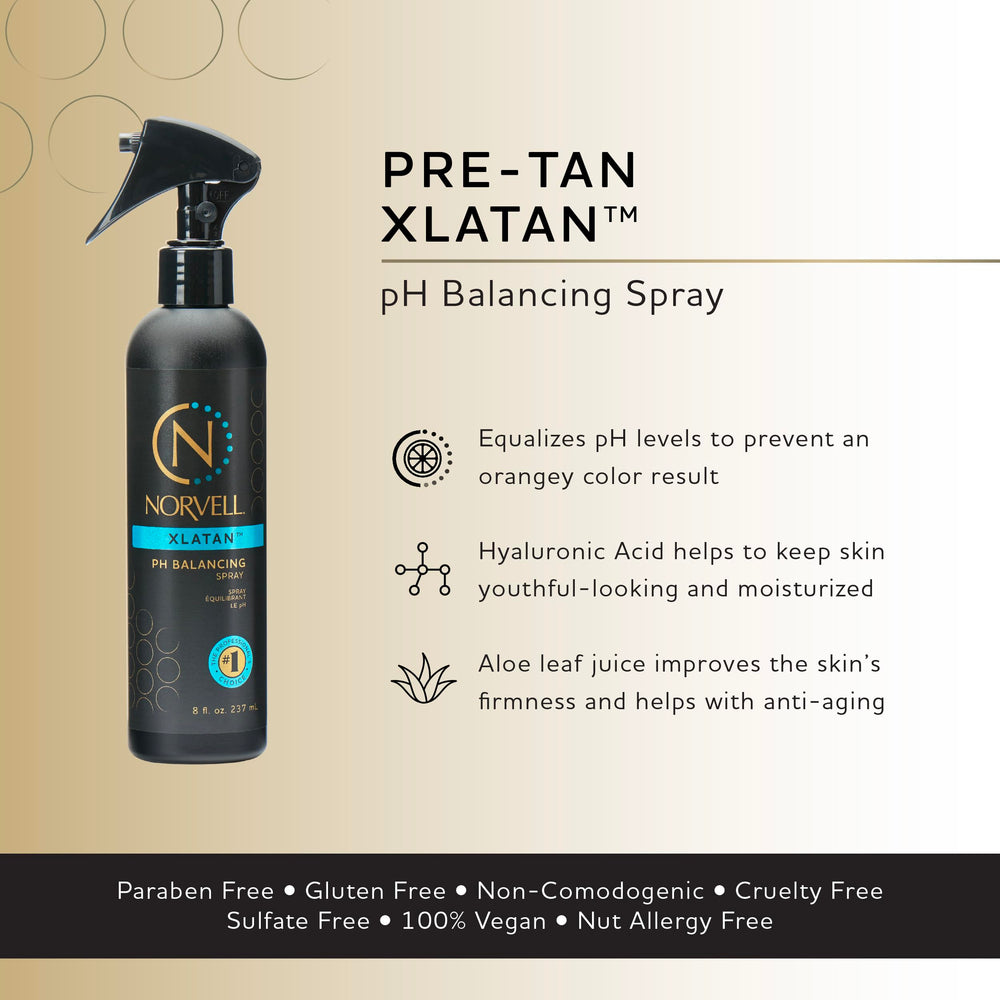 Norvell XLATAN bottle pump head for easy pre-tan prep and even application