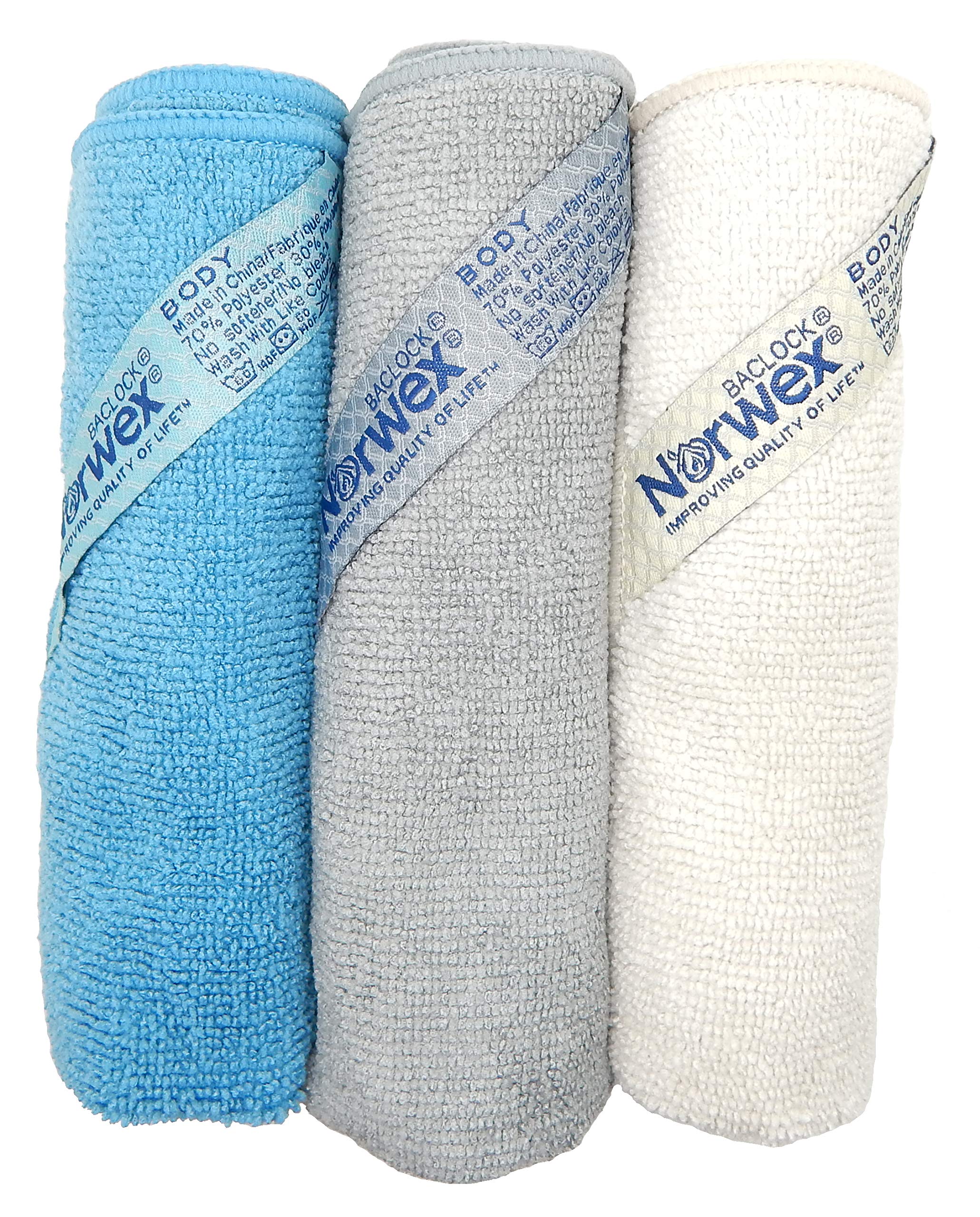 Norwex Coastal body pack cloth texture close-up shows soft fibers and quality.