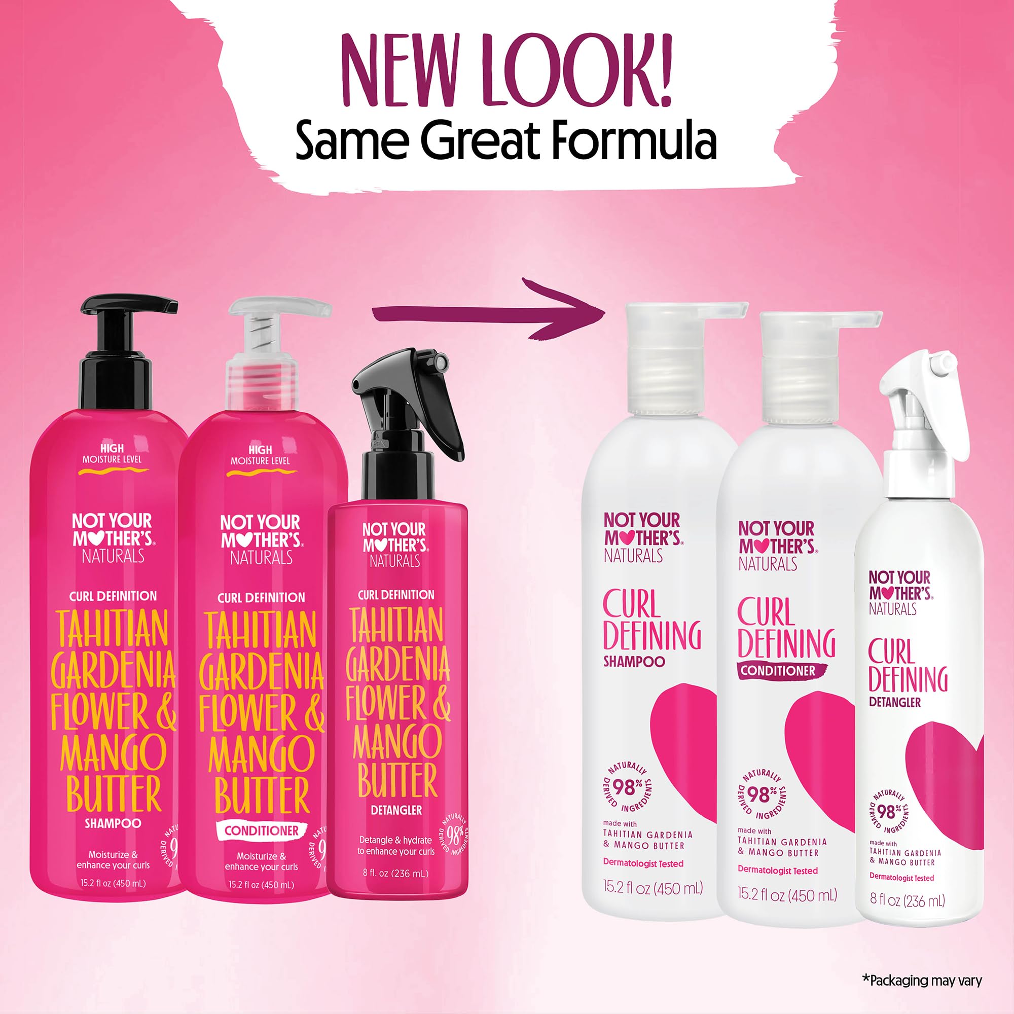 Not Your Mother's Naturals curl conditioner tube dispense delivering deep nourishment and defined curls