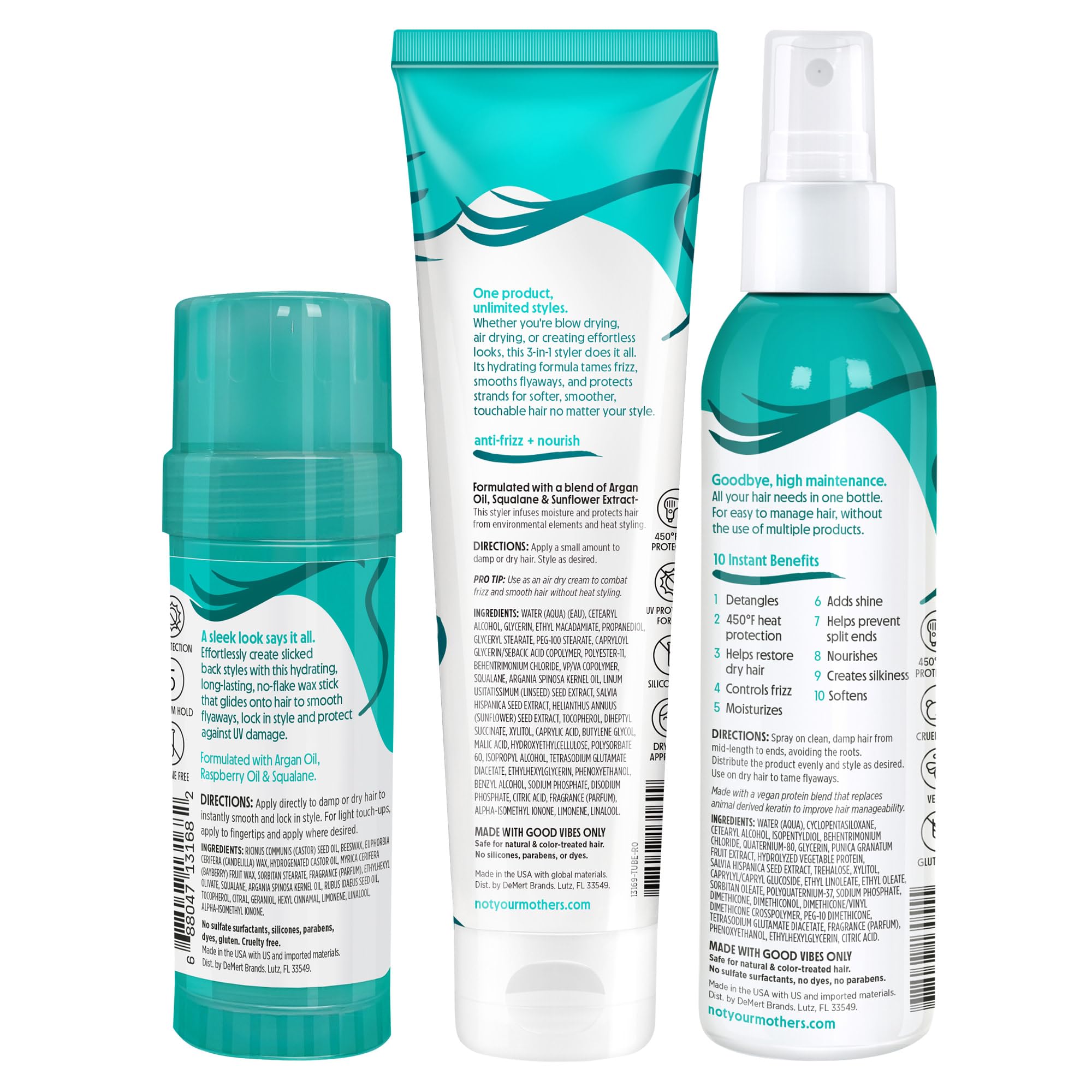Not Your Mother's All Eyes On Me 10-in-1 leave-in spray for shiny, manageable hair.