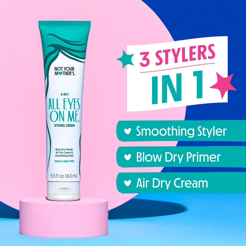 Not Your Mother's All Eyes On Me heat protection spray ready for styling.